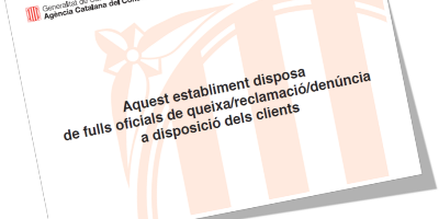 Què cal saber sobre els fulls de reclamacions?