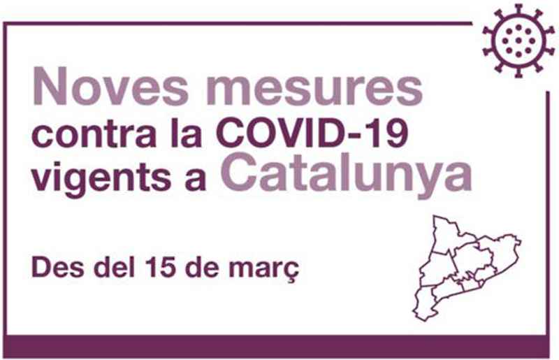 Noves mesures que entraran en vigor dilluns 15 de març